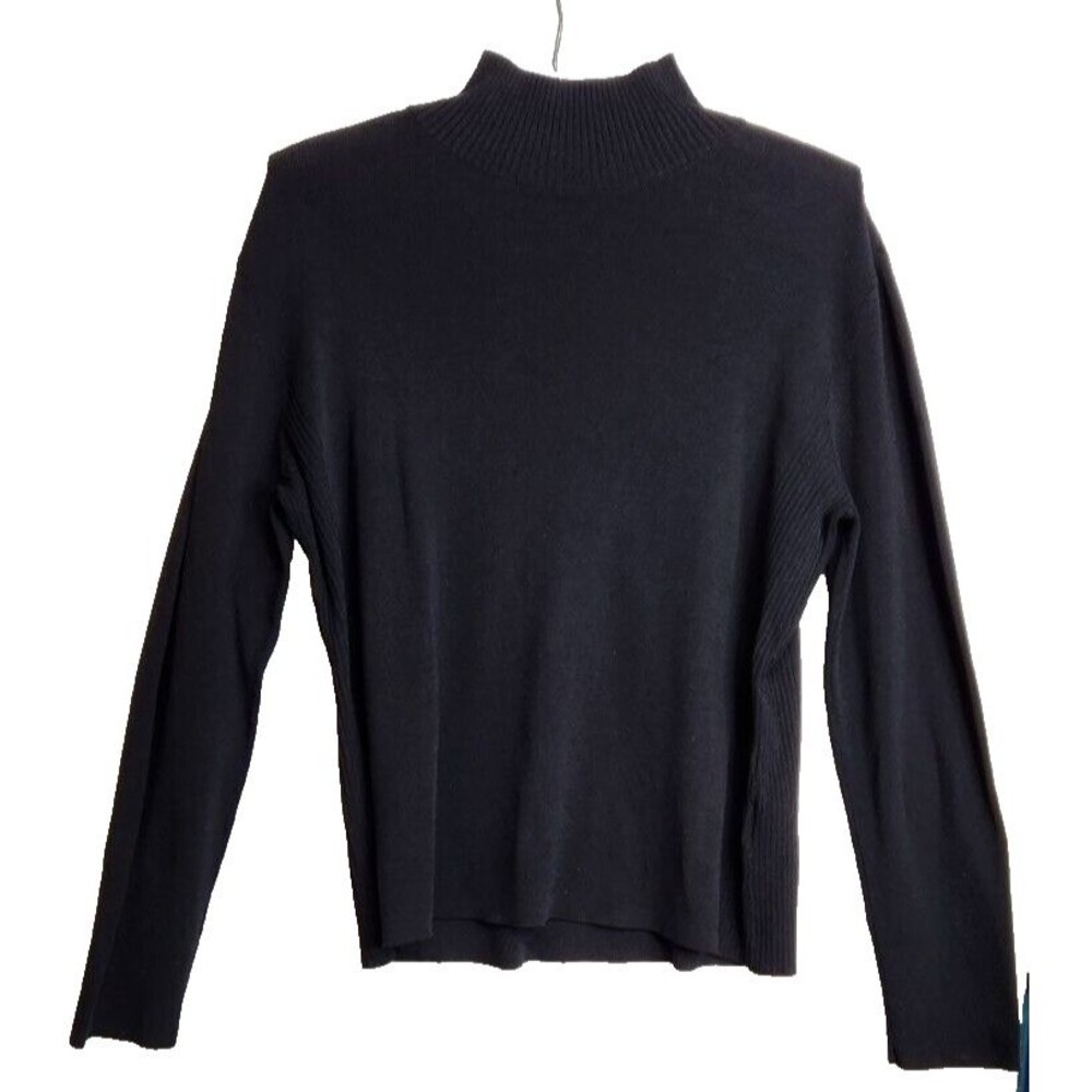 David Brooks Top Sweater Turtleneck Minimalist Capsule Classic Women's Size L